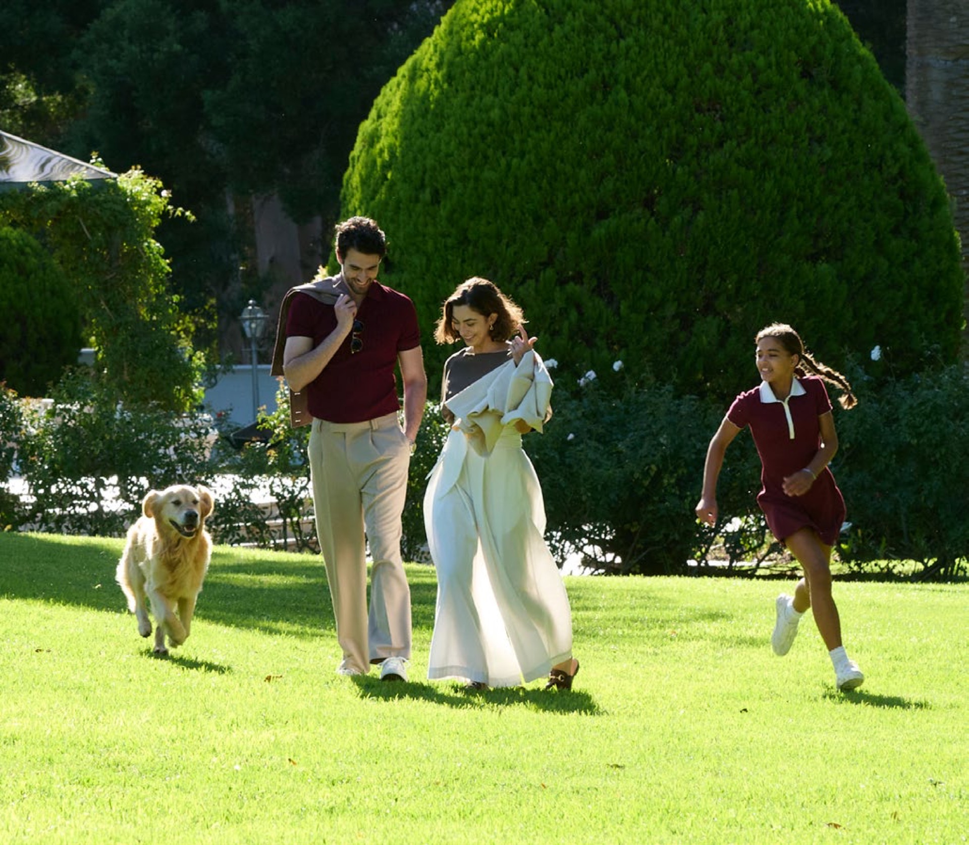 Hudayriyat Golf Estates family lifestyle on the green