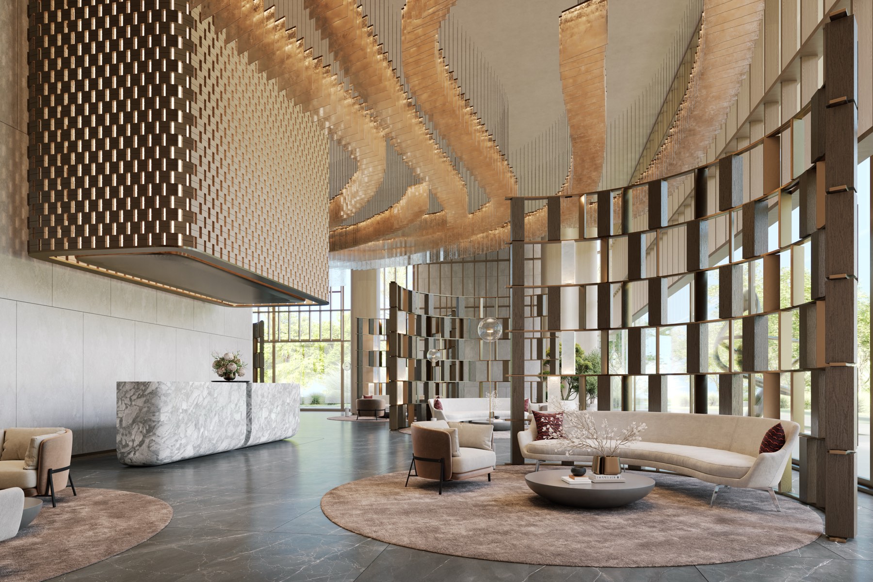 31 Above triple-height lobby