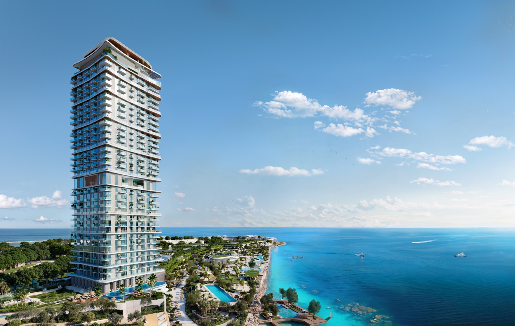 Sensia tower exterior, Dubai Maritime City