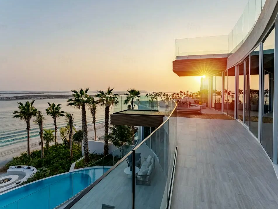 Zuhha terrace at sunset